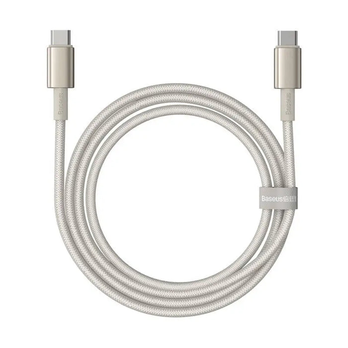 Кабел Baseus Tungsten Gold USB - C към USB - C 100W