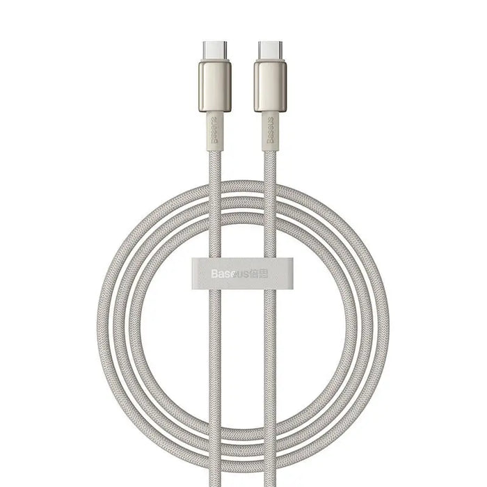 Кабел Baseus Tungsten Gold USB - C към USB - C 100W