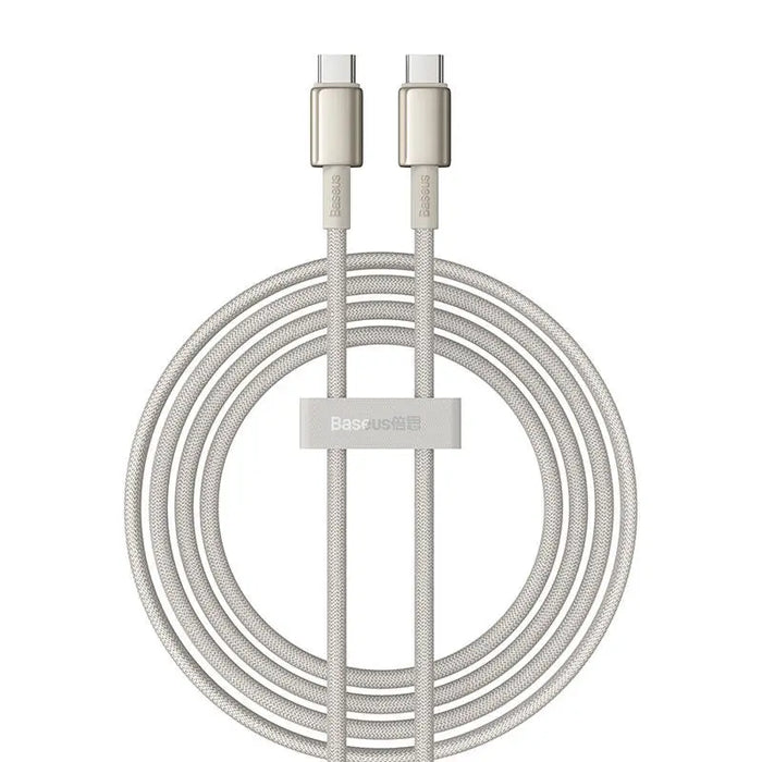 Кабел Baseus Tungsten Gold USB - C към USB - C 100W