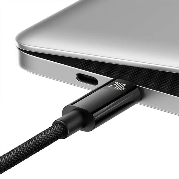 Кабел Baseus Tungsten Gold USB - C към 240W 3m черен