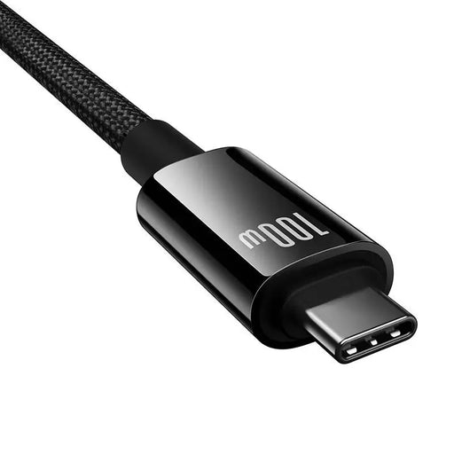 Кабел Baseus USB Tungsten Gold USB-C / USB-C 100W 1,5m черен