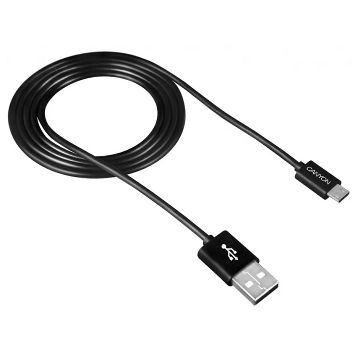 Кабел CANYON CNE-USBM1B USB-USB Micro 1M