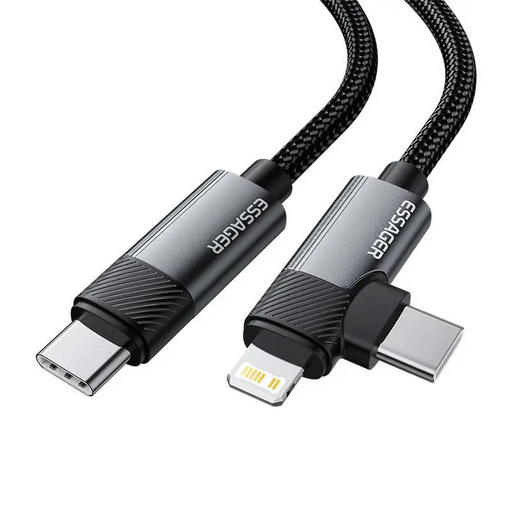 Кабел Essager EXCTTL-WL0G-P USB-C / lightning + USB-C