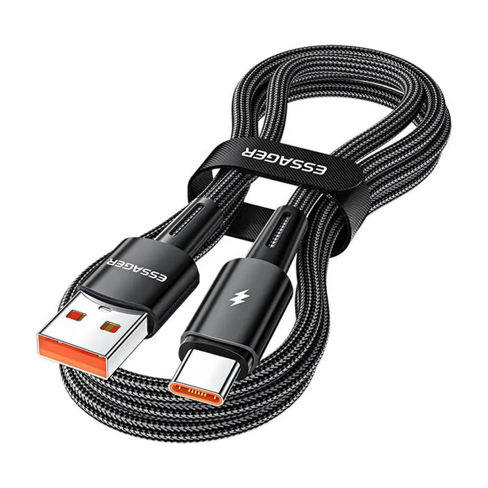 Кабел Essager USB-A към USB-C 120W 2m черен