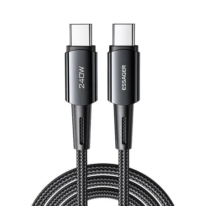 Кабел Essager USB - C към USB - C 240W 1m сив