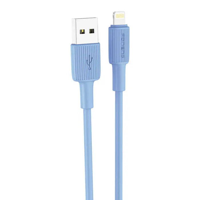 Кабел Foneng X100 USB-A / Lightning 2.4A 1.2m син