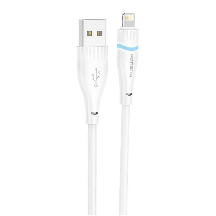 Кабел Foneng X101 USB-A / Lightning 2,4A 1,2m бял