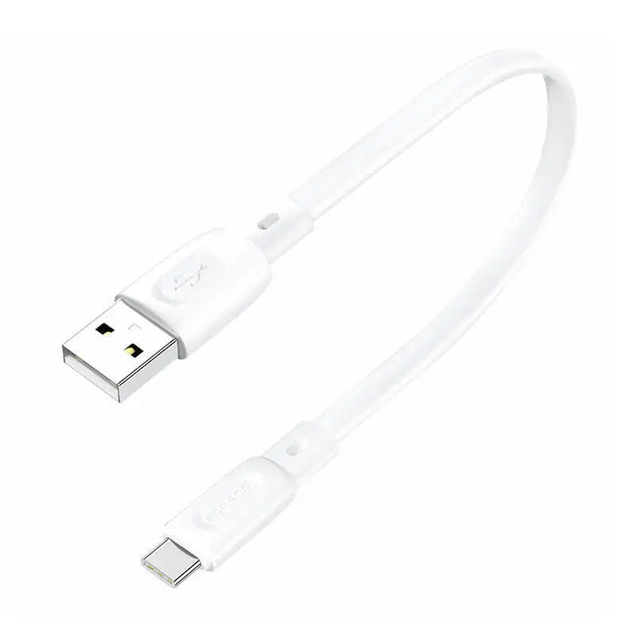 Кабел Foneng X107 3A USB-A / USB-C 0.25m бял