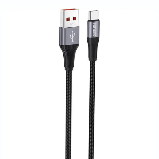 Кабел Foneng X112 USB-A / USB-C 3A 1m черен