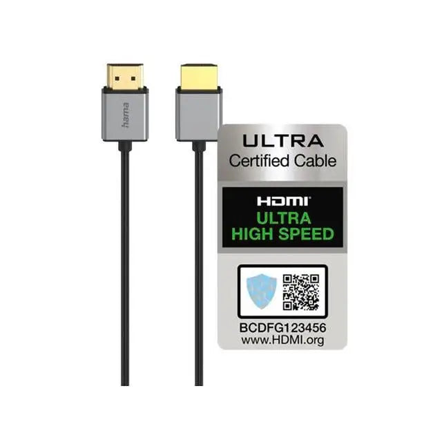 Кабел Hama HDMI мъжко - HDMI мъжко 8K Алуминий 1.5