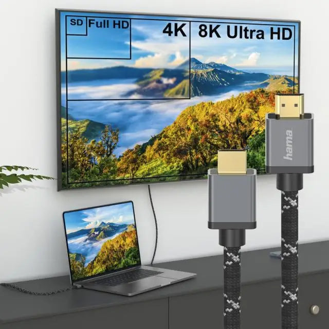 Кабел HAMA Ultra HD HDMI мъжко - HDMI мъжко