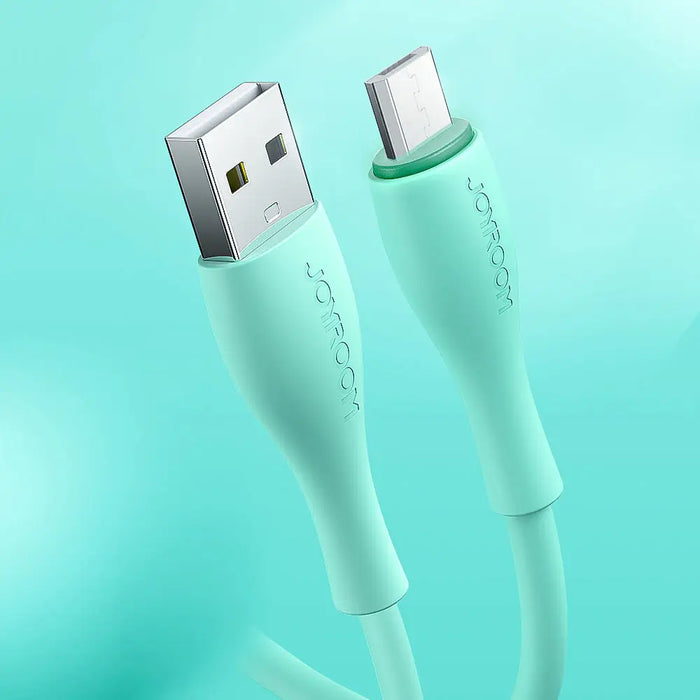 Кабел Joyroom S-1030M8 USB към Micro USB 2.4A 1m зелен