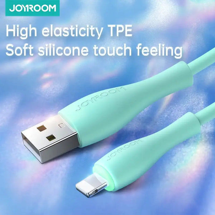 Кабел Joyroom S - 2030M8 USB към Lightning 3A 2m зелен