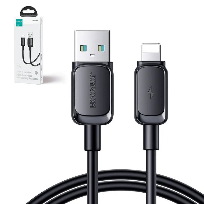 Кабел Joyroom S - AL012A14 USB към Lightning 2.4A 2m черен