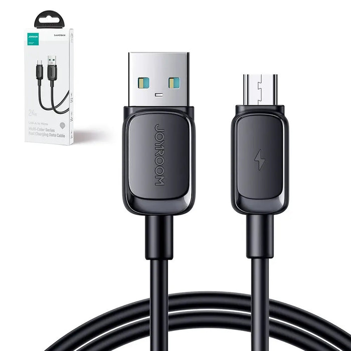 Кабел Joyroom S - AM018A14 USB към MicroUSB 2.4A 2m черен