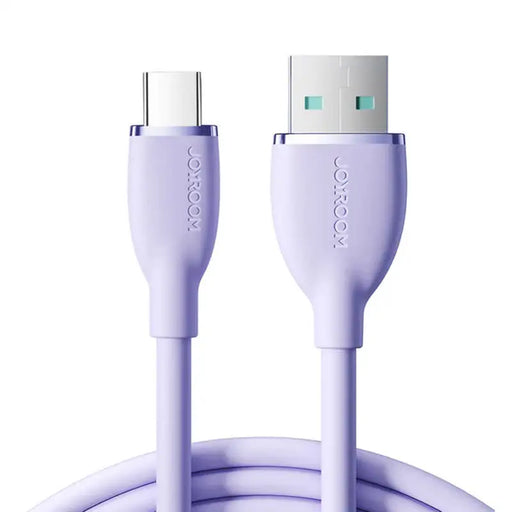 Кабел Joyroom SA29-AC3 Colorful USB към USB-C 3A 1.2m,лилав