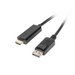 Кабел Lanberg display port (M) V1.1 - > HDMI cable 3m black