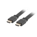 Кабел Lanberg HDMI M/M V2.0 cable 0.5m 4K flat black