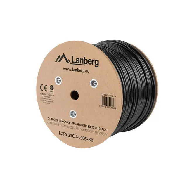 Кабел Lanberg LAN cable FTP Cat.6 305m Outdoor Solid