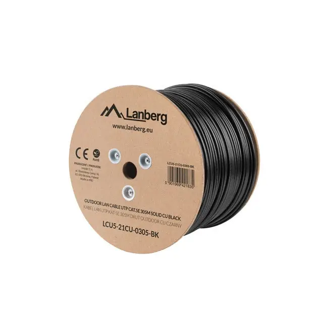 Кабел Lanberg LAN cable UTP Cat.5e 305m Outdoor Solid