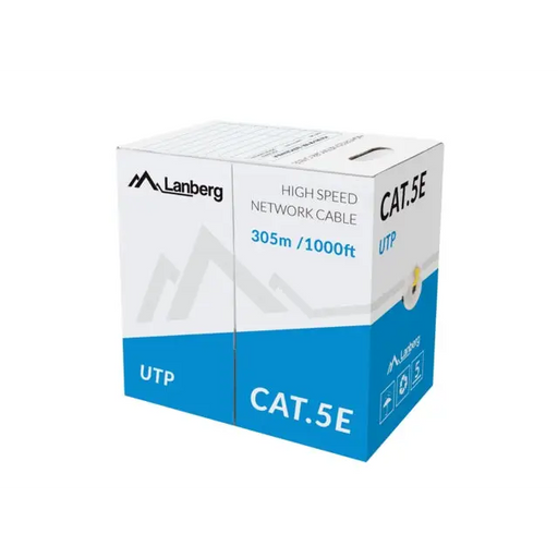 Кабел Lanberg Lan Cable UTP Cat.5e 305m Solid CCA Yellow