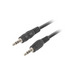 Кабел Lanberg mini jack 3.5mm M/M 3 pin cable 1.2m black