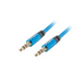 Кабел Lanberg mini jack 3.5mm M/M 3 pin cable 3m blue