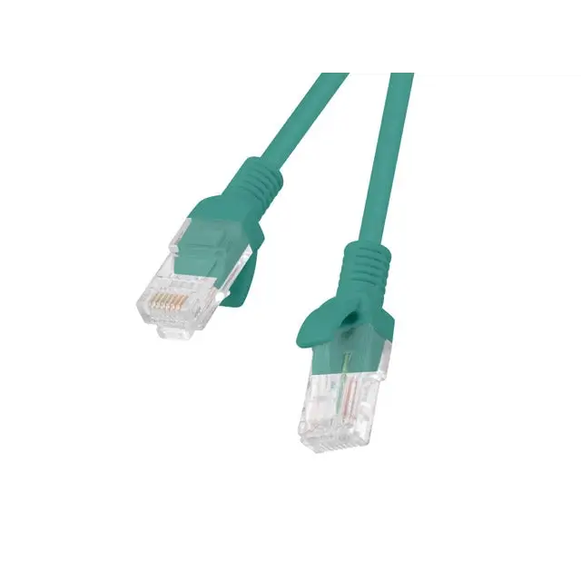 Кабел Lanberg patch cord CAT.5E 0.25m green