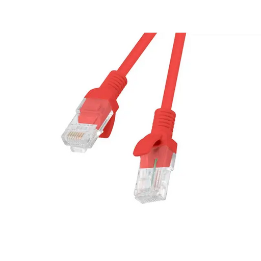 Кабел Lanberg patch cord CAT.5E 0.25m red