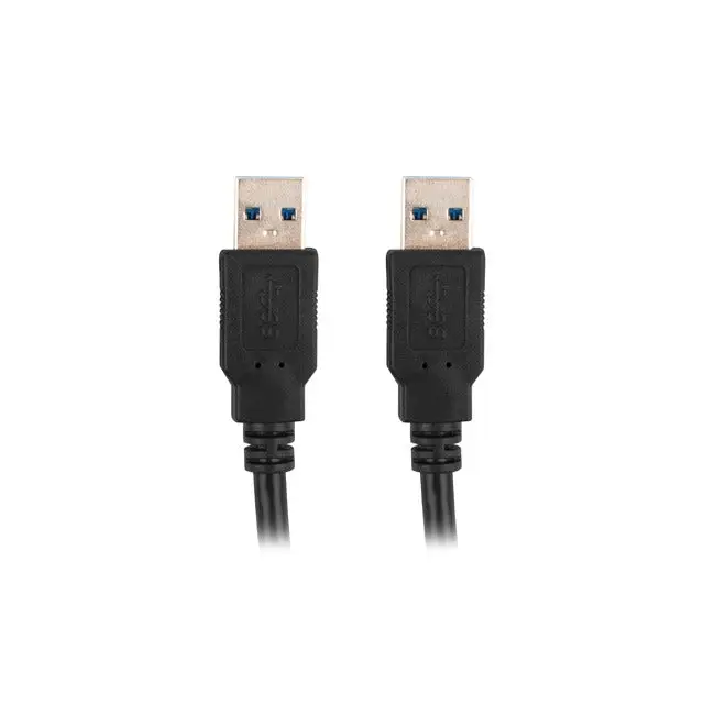 Кабел Lanberg USB - A (M) - > USB - A (M) 3.0 cable 0.5m