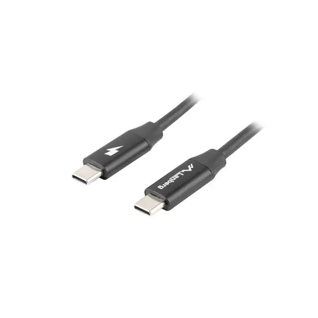 Кабел Lanberg USB-C M/M 2.0 cable 0.5m Quick Charge 4.0