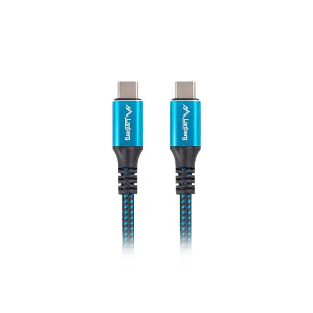 Кабел Lanberg USB-C M/M 4.0 cable 1.2m 100W 8K 30HZ