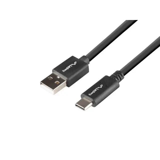 Кабел Lanberg USB-C(M) -> USB-A(M) 2.0 cable 1.8m QC 3.0 BOX