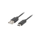 Кабел Lanberg USB - C(M) - > USB - A (M) 2.0 cable 1m