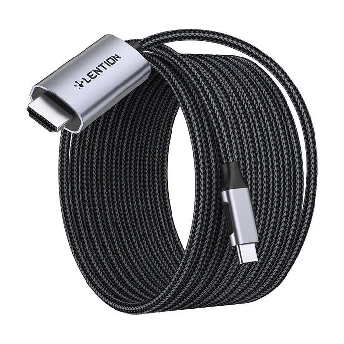 Кабел Lention USB-C към 4K@60Hz HDMI 3m сив