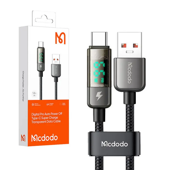 Кабел Mcdodo CA-3630 USB-A / USB-C PD 100W 1.2m черен