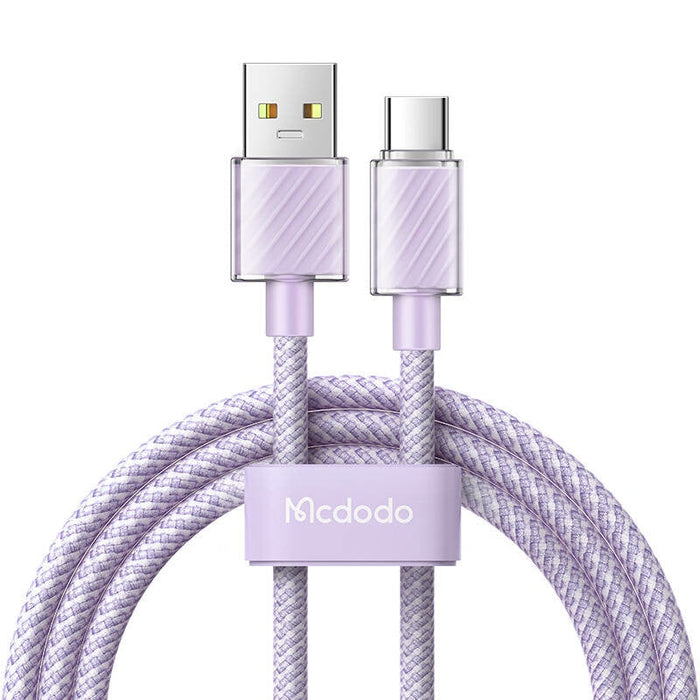 Кабел Mcdodo CA-3655 USB-A към USB-C 100W 2m лилав