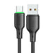 Кабел Mcdodo CA-4751 USB към USB-C с LED светлина 1.2m черен