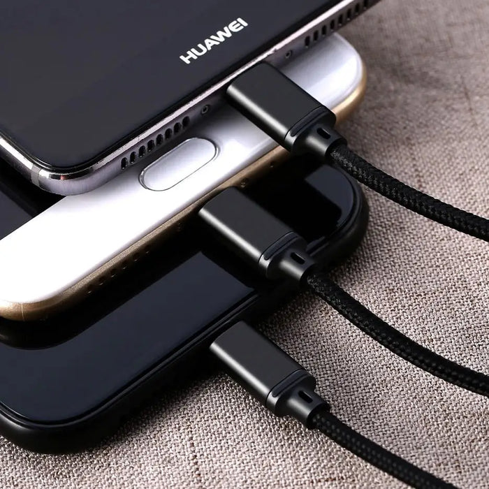 Кабел Remax Троен Micro USB USB-C Lightning