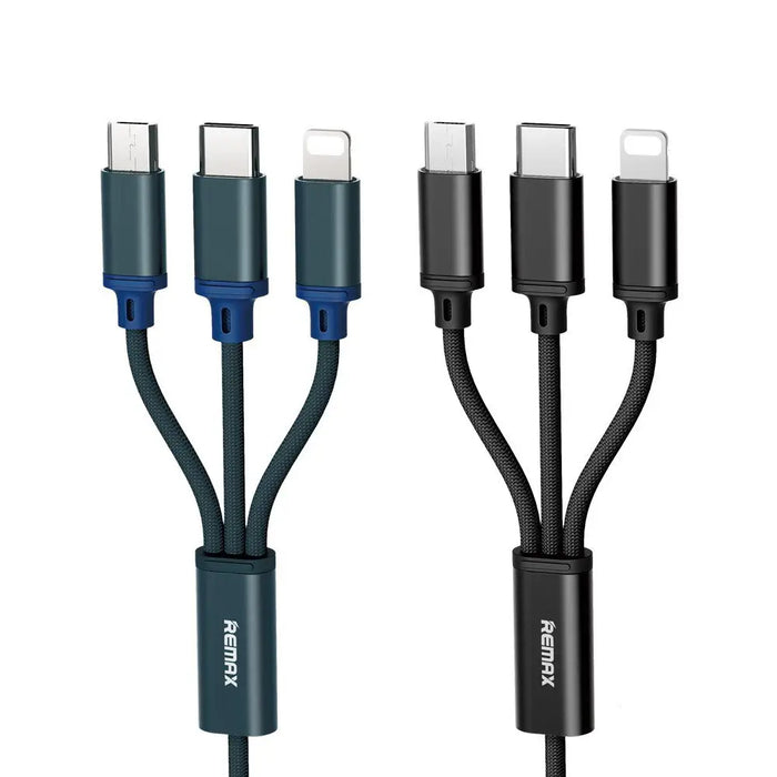 Кабел Remax Троен Micro USB USB-C Lightning