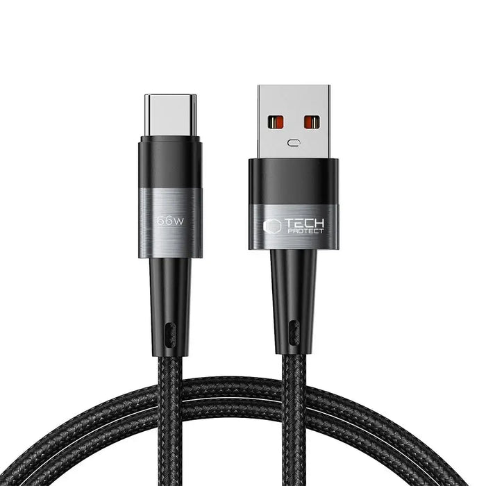 Кабел Tech-Protect UltraBoost USB-C към USB-C 66W 6A 1m сив