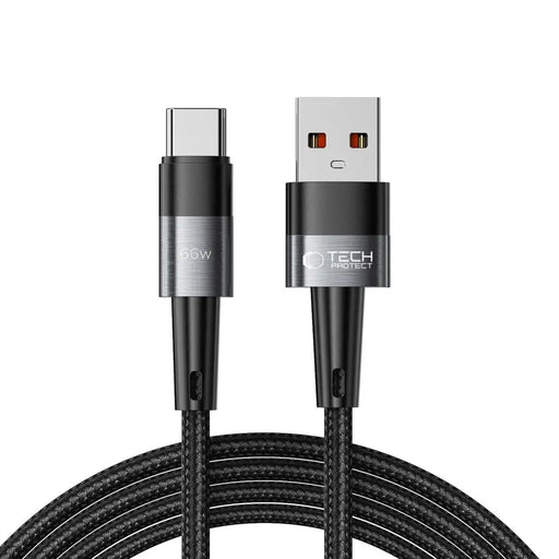 Кабел Tech-Protect UltraBoost USB-C към USB-C 66W 6A 2m сив