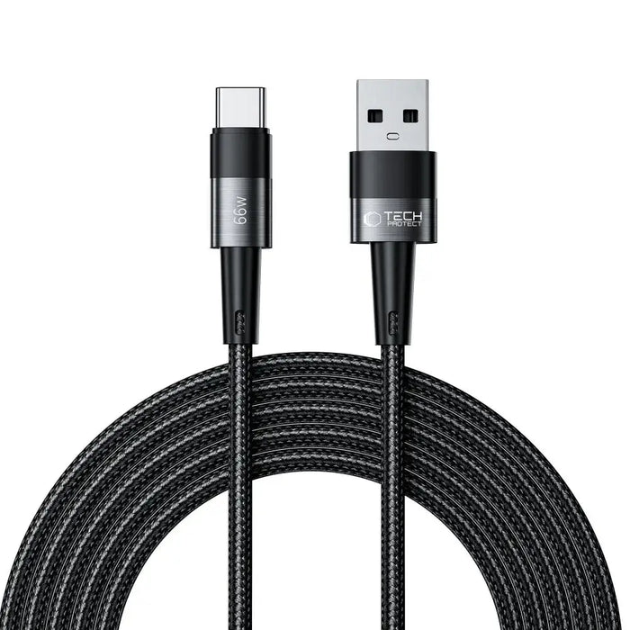 Кабел Tech-Protect UltraBoost USB-C към USB-C 66W 6A 3m сив