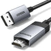 Кабел Ugreen DP119 DisplayPort / HDMI 4K 60Hz 3 метра сив