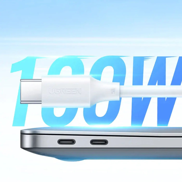 Кабел Ugreen US562 USB-C към USB-C PD 100W 2m бял