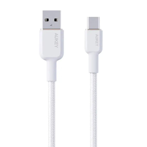 Кабел USB-A / USB-C Aukey CB-NAC2 60W 1.8m бял