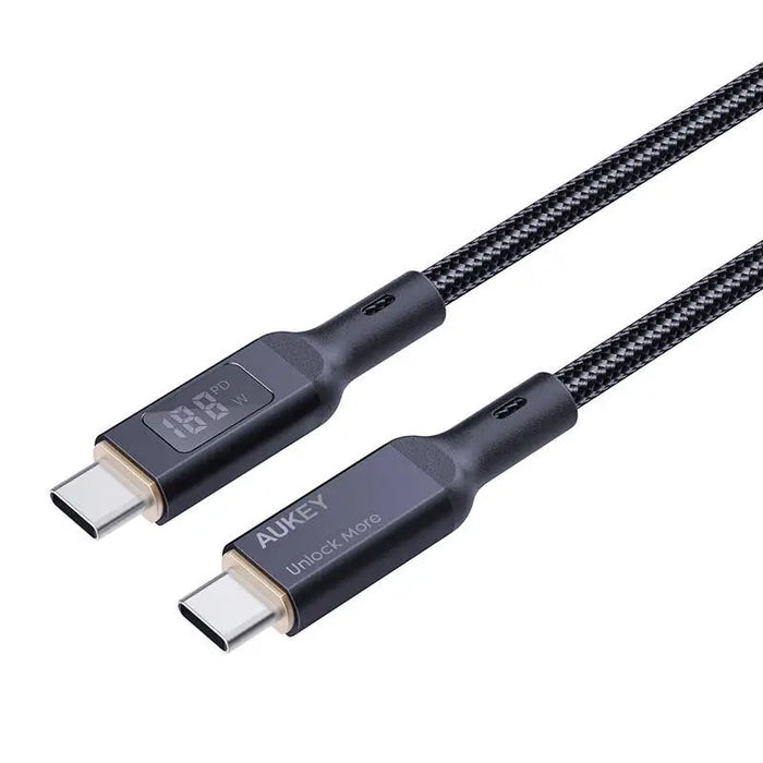 Кабел USB-C / USB-C Aukey CB-MCC101 100W 1m черен