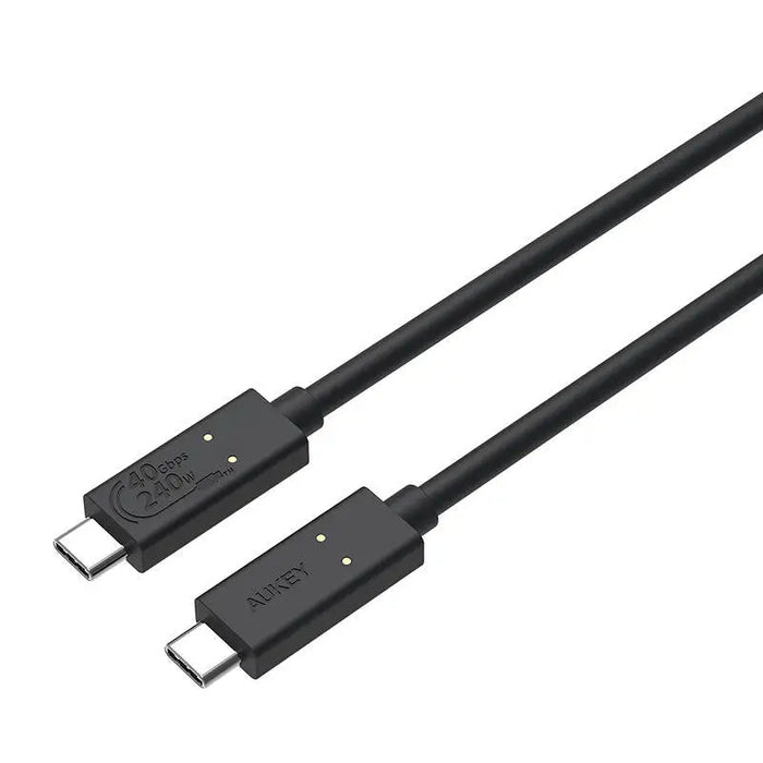 Кабел USB-C / USB-C Aukey CB-TCC241 240W 0.8m черен