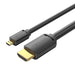 Кабел Vention AGIBF HDMI-D към HDMI-A 4K HD 1m черен