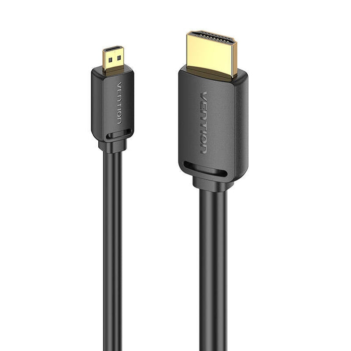 Кабел Vention AGIBG HDMI-D към HDMI-A 4K HD 1.5m черен